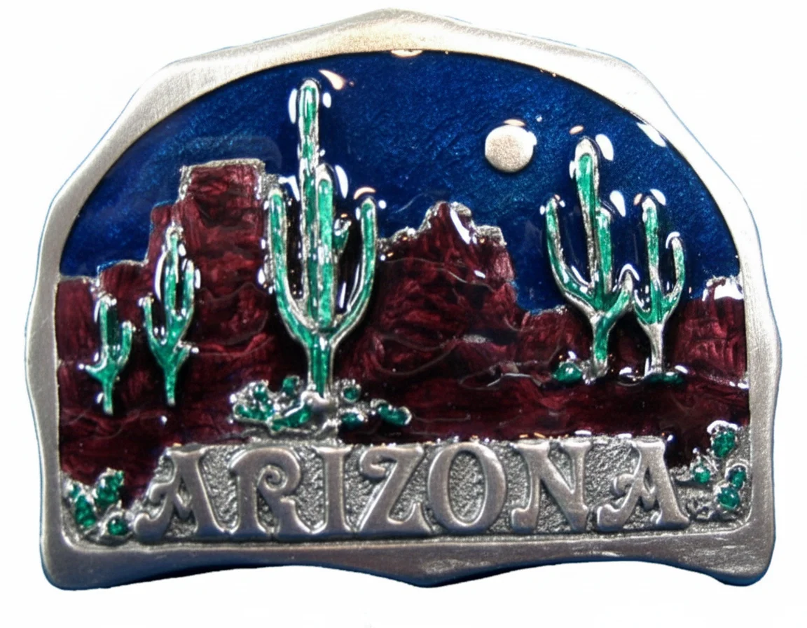 Arizona Buckles Desert Scene