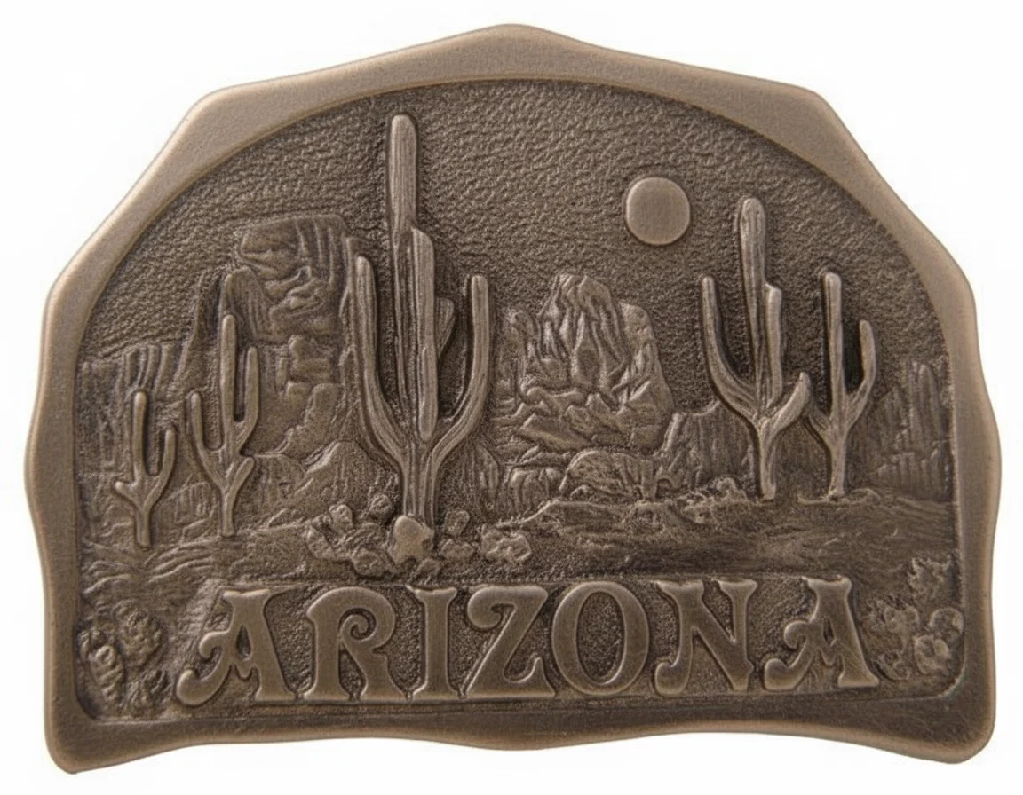 Arizona Buckles Desert Scene