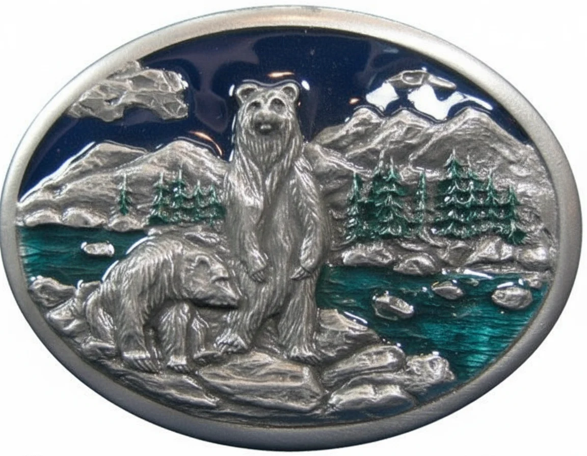 Bear Scene Buckle