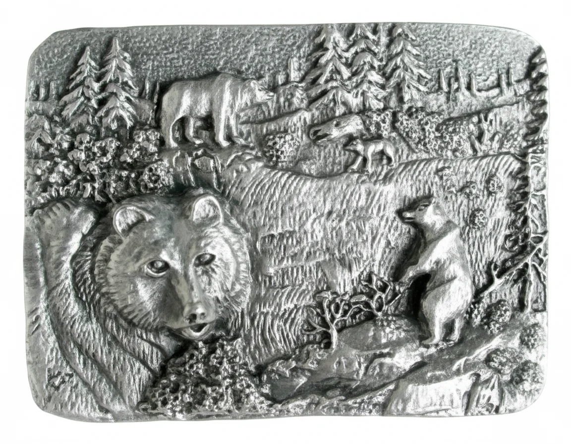 Bear Scene Buckle