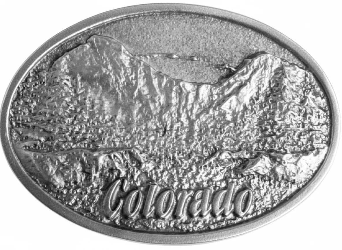 Colorado Mountains Buckle