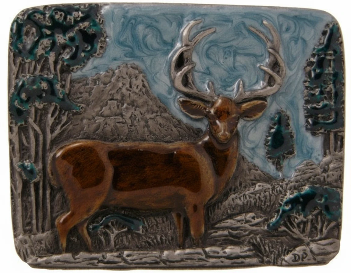 Deer Buck Buckle