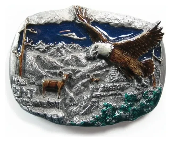 Eagle and Big Horn Sheep Scene