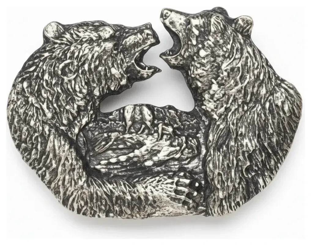 Fighting Bear Buckle