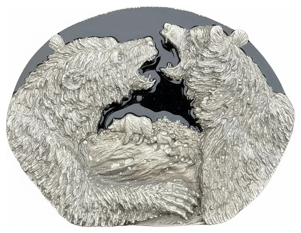 Fighting Bear Buckle
