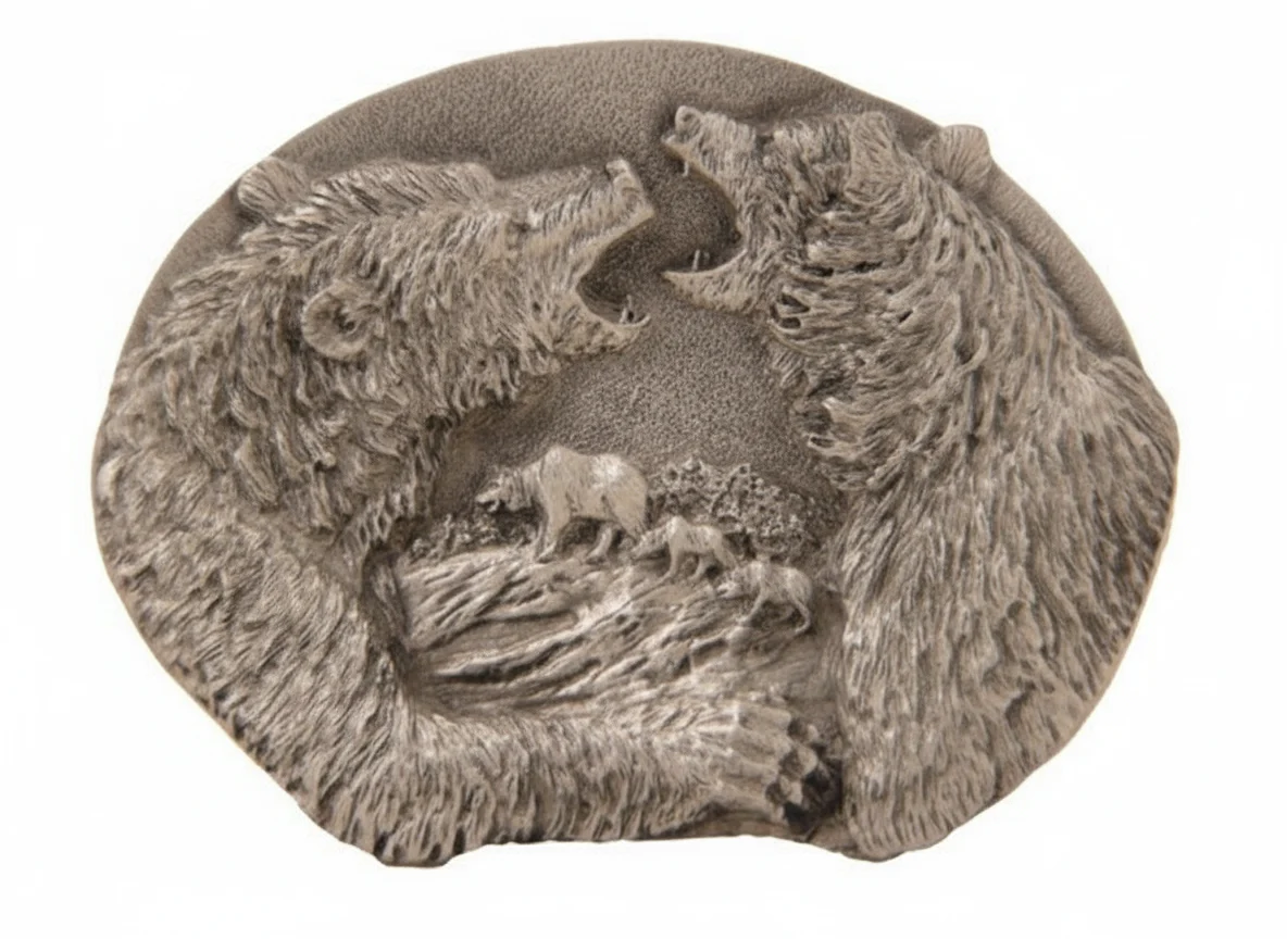 Fighting Bear Buckle