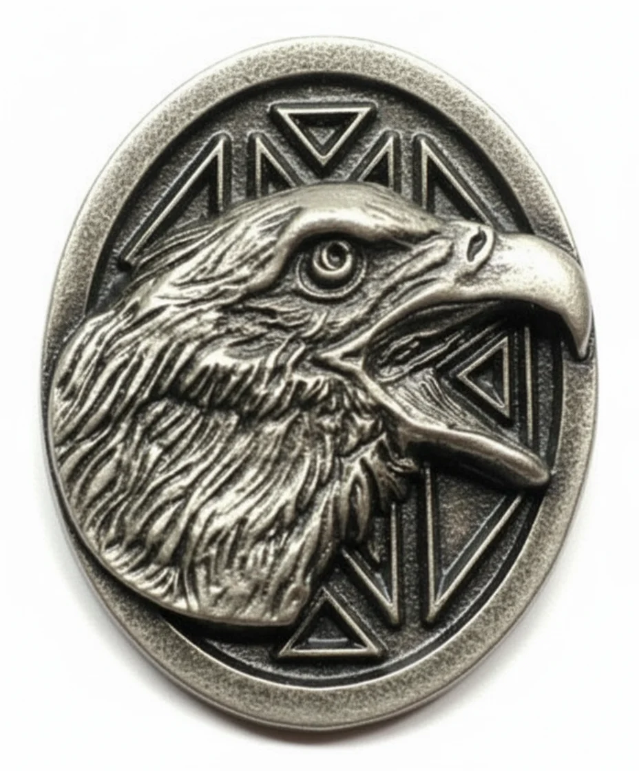 Oval Eagle Head