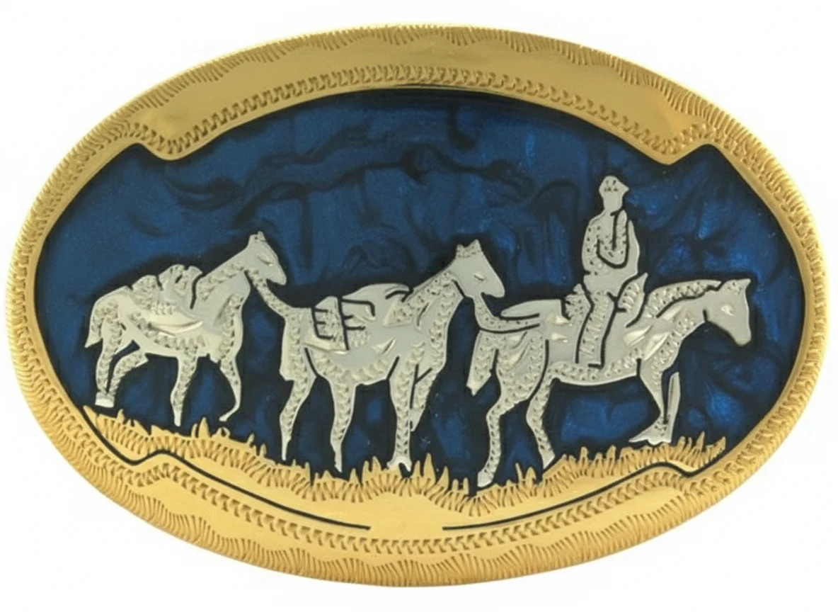 Pack Horses and Rider