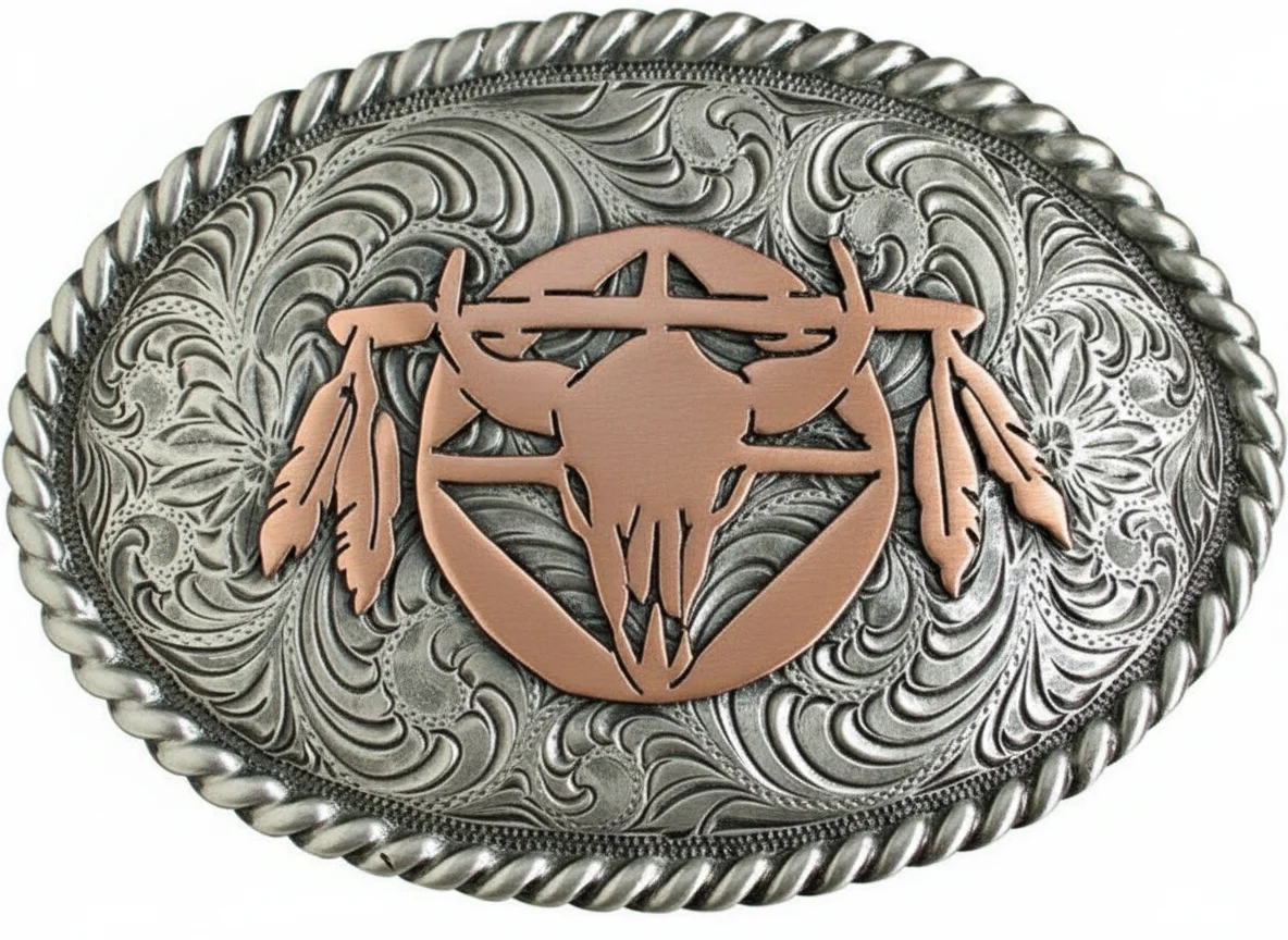 Shield with Skull & Feathers