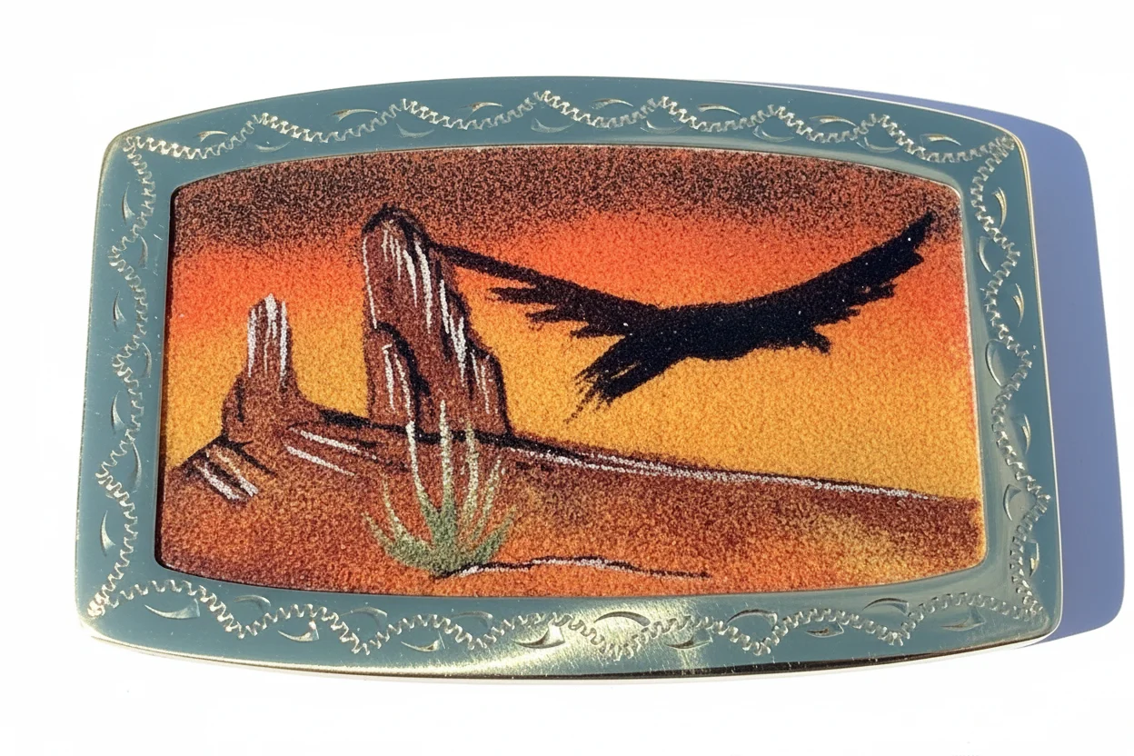 Soaring Eagle Southwestern Sandpainted