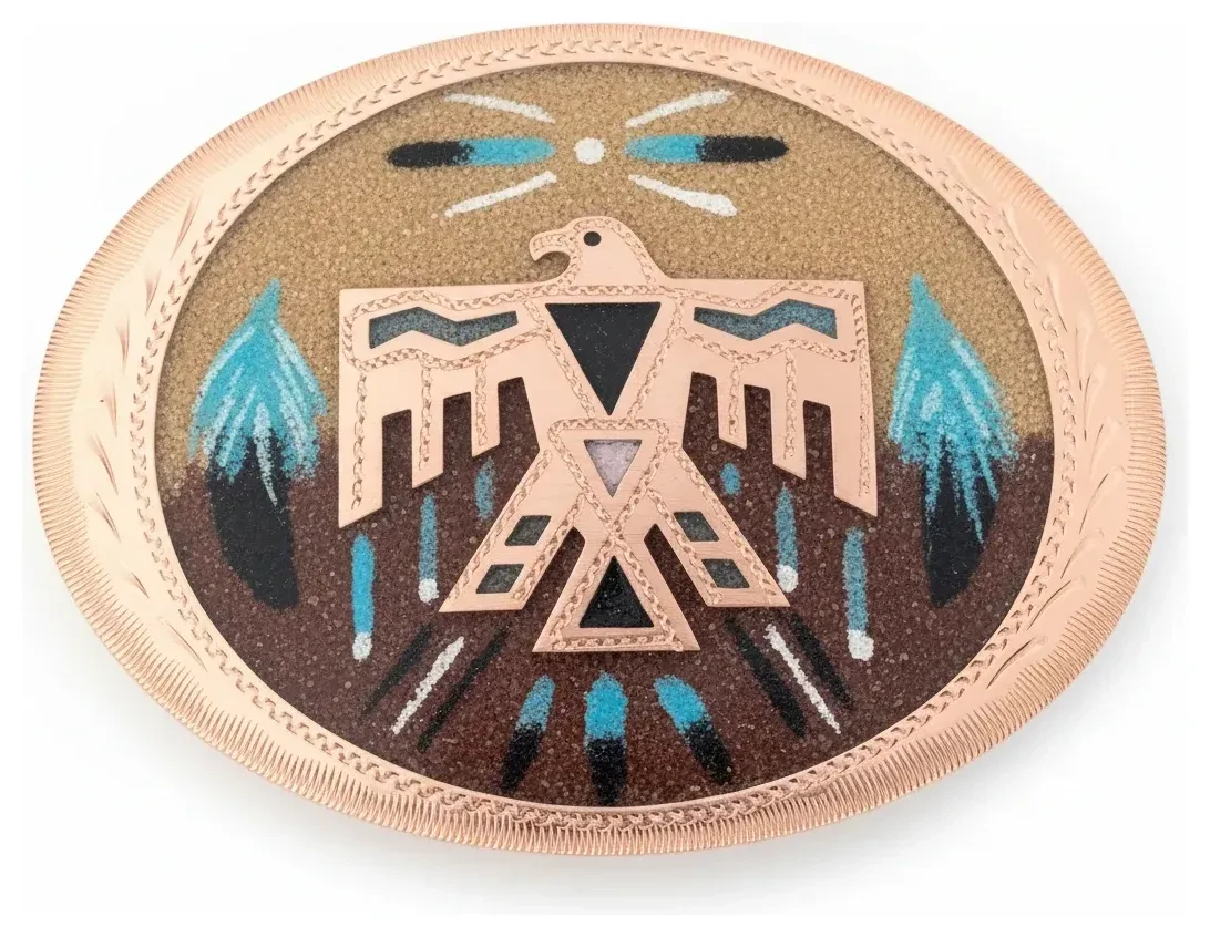 Thunderbird Sandpainted